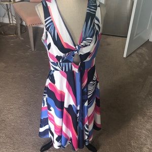 Anthropologie keyhole cutout dress